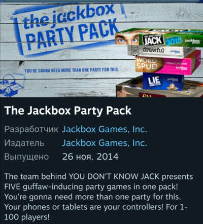The Jackbox Party Pack в Steam