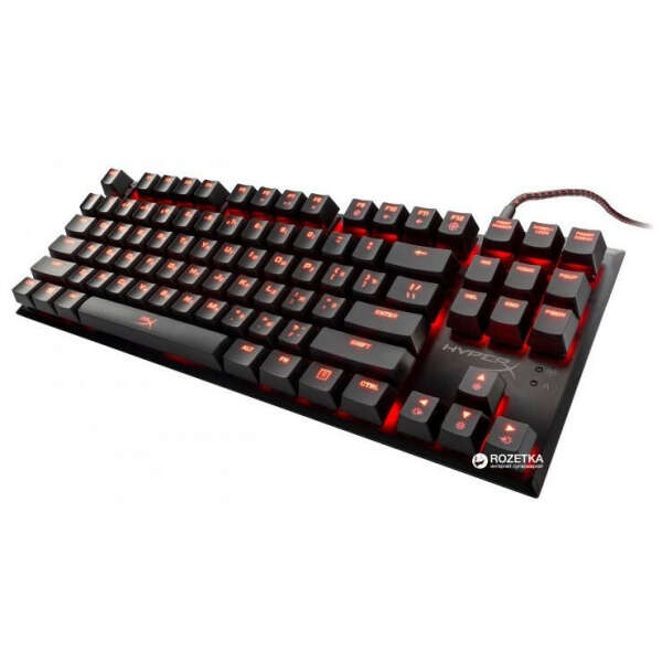 Клавиатура проводная Kingston HyperX Alloy FPS Pro Cherry MX Red USB Black (HX-KB4RD1-RU/R1)