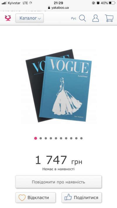 Книга "Vogue. Платье"