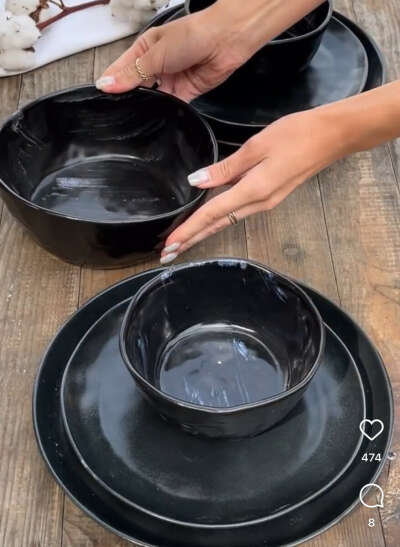 Комплект посуду (1650 грн) (саме чорний колір - не принципово)