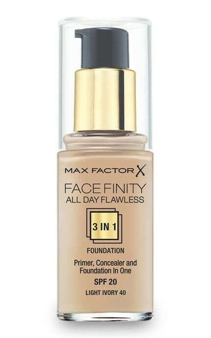 Тональна основа Max Factor Facefinity All Day Flawless 3 в 1