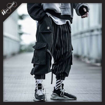 VVL1.Striped.Cargo:Pants