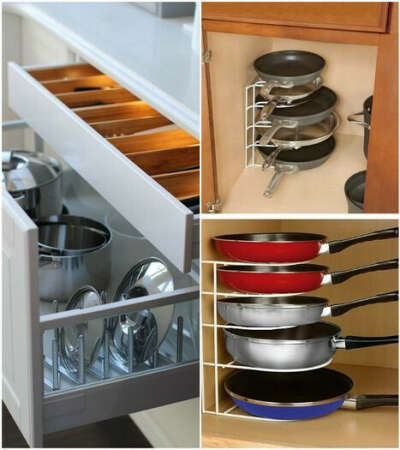 Система хранения крышек и сковородок