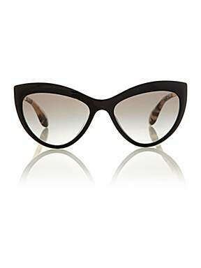 Ladies black golden cat eye sunglasses