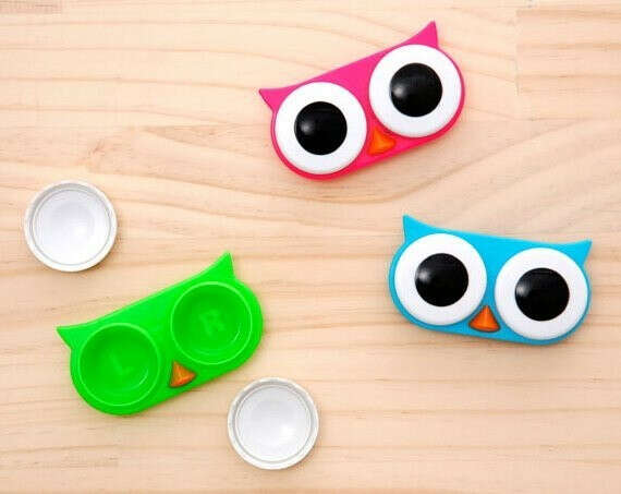 Owl Contact Lens Case