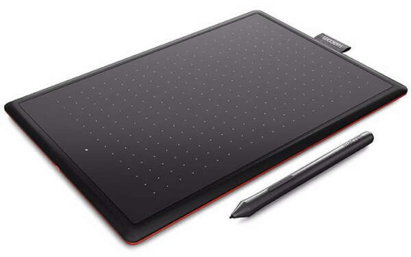 Графический планшет Wacom One Small CTL-472 (Black/Red)