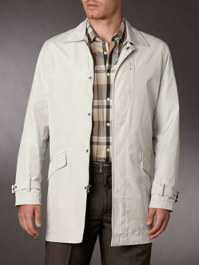 Perry Ellis Nylon City Trench Coat