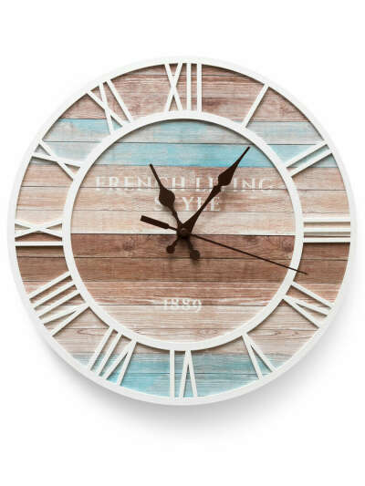 Часы настенные "French living" 31 / часы с фотопечатью / бесшумные часы / интерьерные часы, 3D-Decor