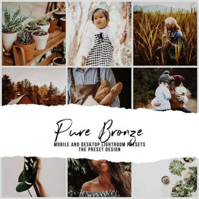 PURE BRONZE – 5 Lightroom Presets