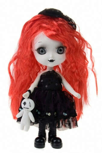 Кукла декоративная "Ведьмочка с рыжими волосами"