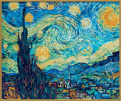 "Schipper" Раскраска по номерам 50 x 60 см "Звездная ночь, Ван Гог" 9360606