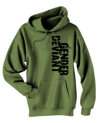 Gender Deviant Hoodie - gender neutral genderfluid genderqueer neutrois non binary hoodie pullover