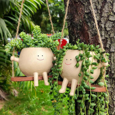 smiling face planters