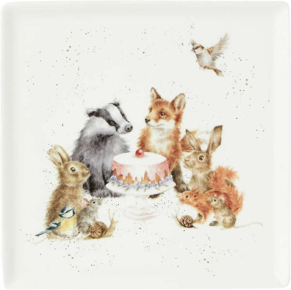 Woodland Party' Square Plate