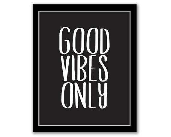 INSTANT DOWNLOAD, Good Vibes Only, Printable Art, Inspirational Wall Art, Bedroom Decor, New Home Gift, Entryway Decor, Motivational Quote