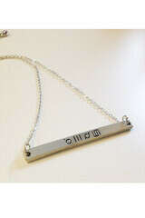Glyph Bar Nameplate Necklace