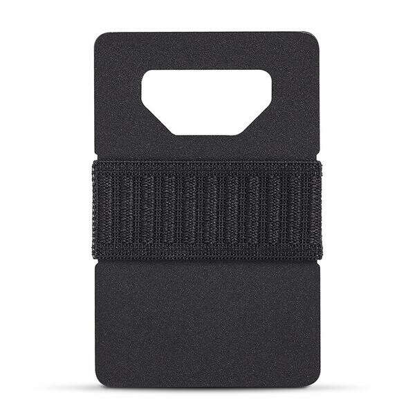 Spine Titanium Minimalist Wallet - Black | Gallantry