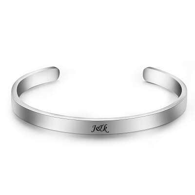 CC Engravable Bangle Titanium Steel