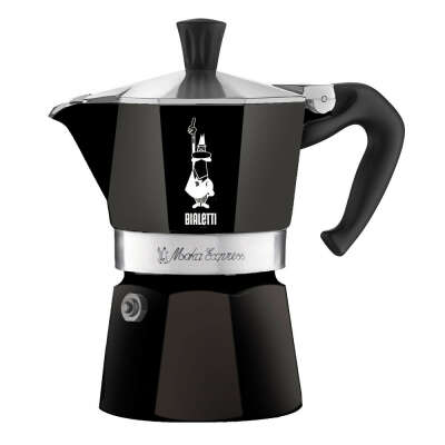 Bialetti moka express black на 6 чашек