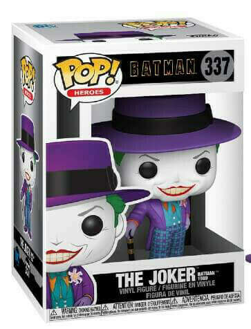 Фигурка Funko POP Heroes: Batman 1989 – Joker With Hat With Chase (9,5 см)