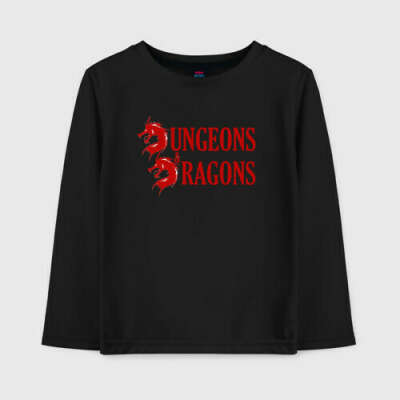Dungeons and Dragons | Драконы Детский лонгслив хлопок с принтом за 1590 ₽ купить в интернет-магазине - 2941815