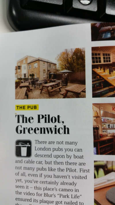 The Pilot, Greenwich