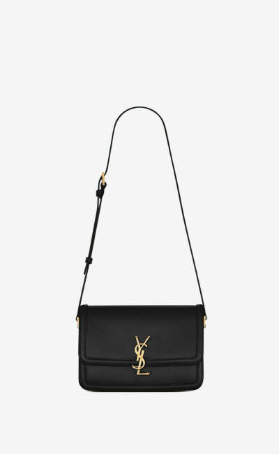 solferino medium satchel in box saint laurent leather