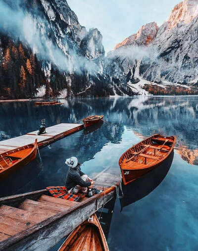 Картина по номерам "Осень в Альпах" 40х50см