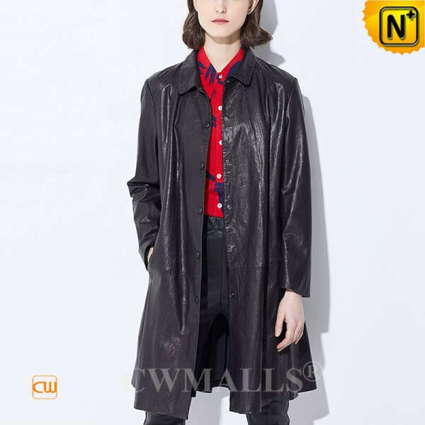 Haute Couture Women Leather Coat CW619056 | CWMALLS.COM