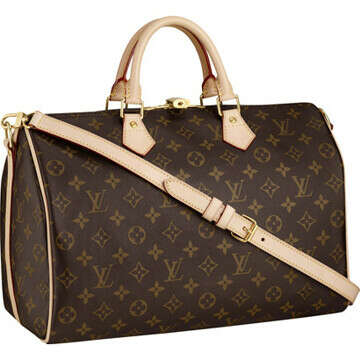 Louis Vuitton Speedy 35 с плечевым ремнем