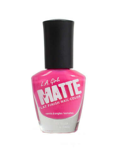 LA GIRLS NAIL POLISH MATTE - NEON FUCHSIA