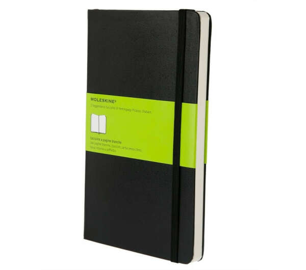 Записная книжка Moleskine Classic (нелинованная), Large (13х21см), черная