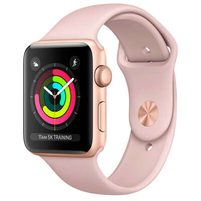 Смарт-часы Apple Watch S3 Sport 38mm Gl Al/PinkSand Band MQKW2RU/A