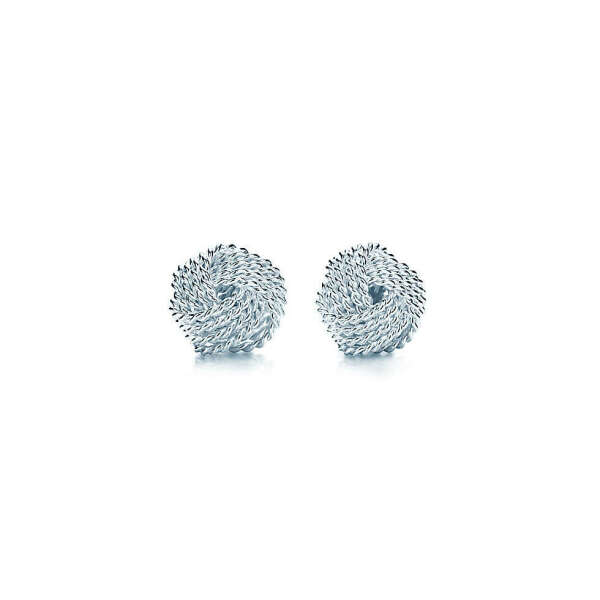 Tiffany Twist knot earrings in sterling silver.