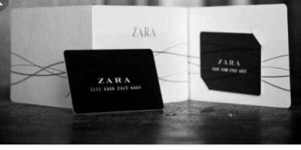 Подарочный сертификат в Zara