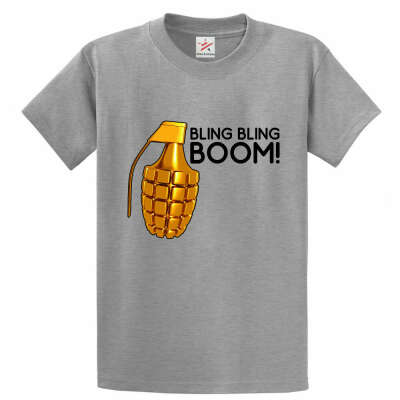 Get Yours Now: Bling Bling Boom! Classic Unisex T-Shirt for Kids and Adults