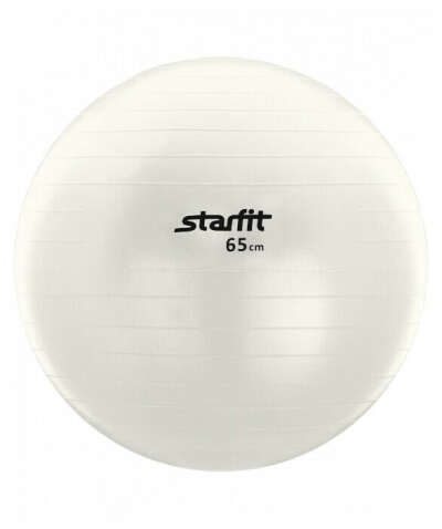 Купить Фитбол Starfit GB-102, 65 см белый по низкой цене с доставкой из маркетплейса Беру