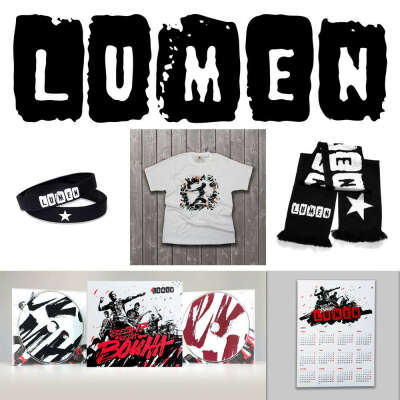 Новогодний комплект Lumen - шарфик, футболочка:)