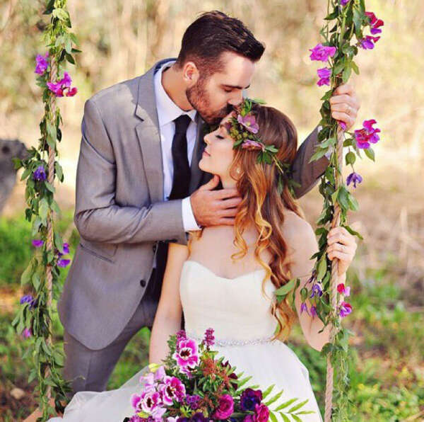 Живые цветы в оформлении свадьбы