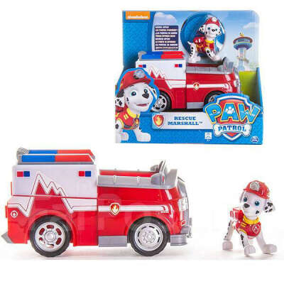 Paw Patrol 16601-Mar Щенячий патруль Машинка спасателя и щенок (Маршал)