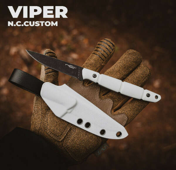 N.C. Custom Viper black white G10