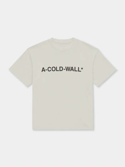 Футболка A-COLD-WALL* Esssential SS Logo Bone Футболки A-COLD-WALL*