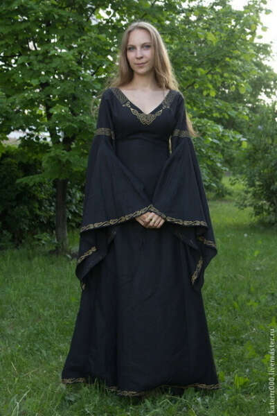 Эльфийское платье мод.2 с росписью