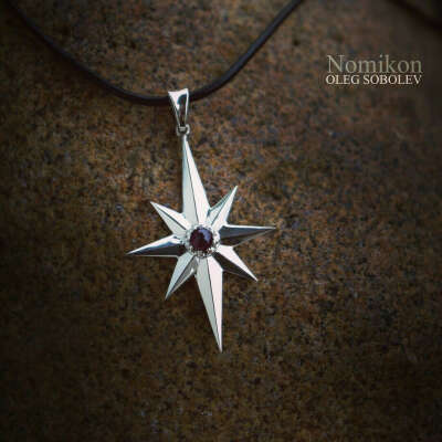 Кулон «звезда Феанора» серебро