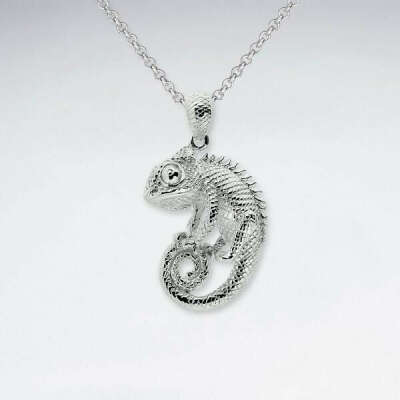 Chameleon Sterling Silver Necklace