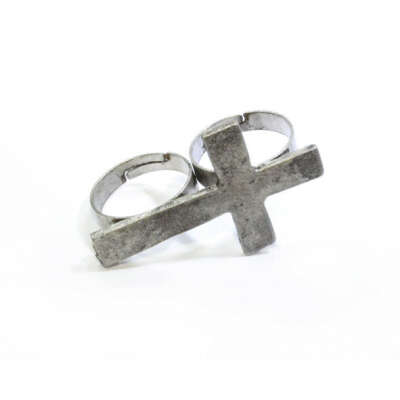 VINTAGE DOUBLE CROSS RING