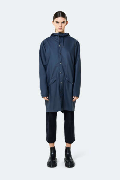 Long Raincoat Blue