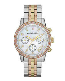 Michael Kors Ritz Chronograph Watch, Light Tricolor