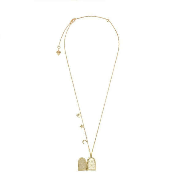 Astra Gold Locket Necklace