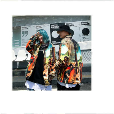 FG1 Harajuku "Painting" Windbreaker